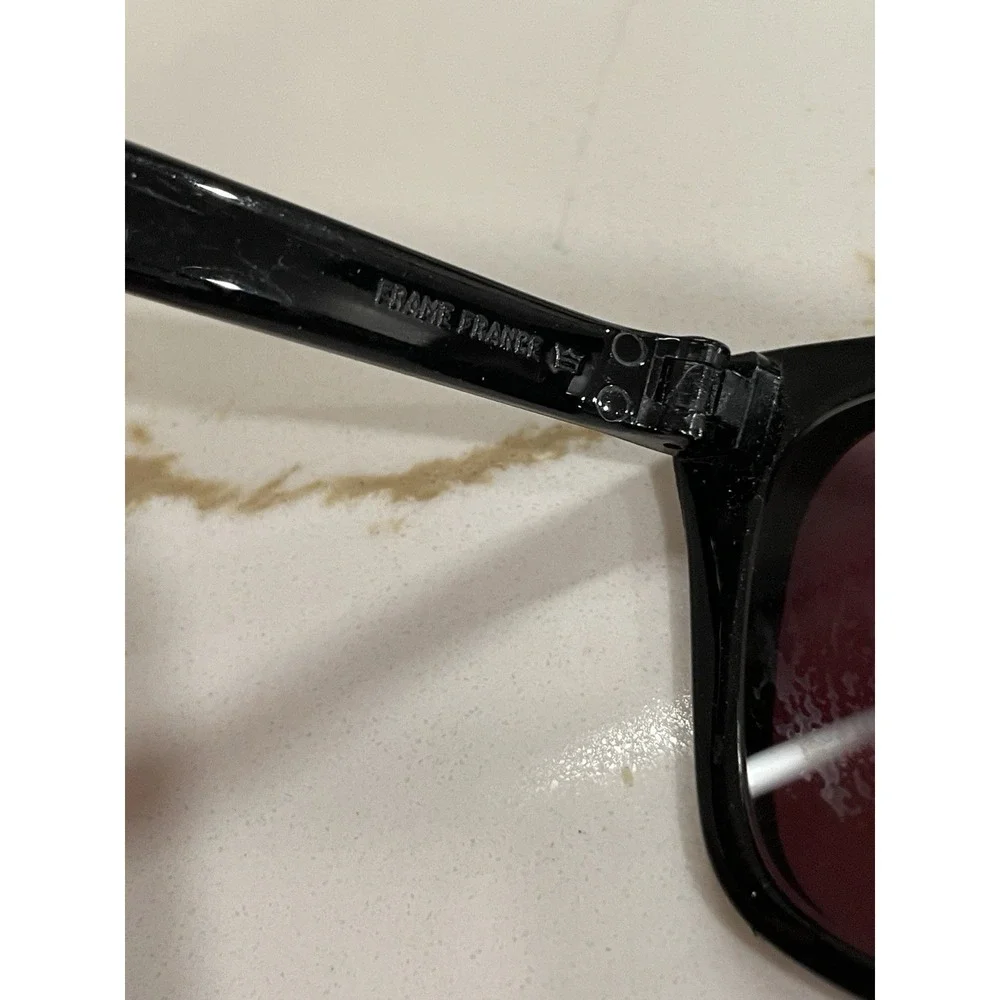 Vtg Bolle 527‎ Sunglasses Women Black Frame Only France Used Prescription Lens